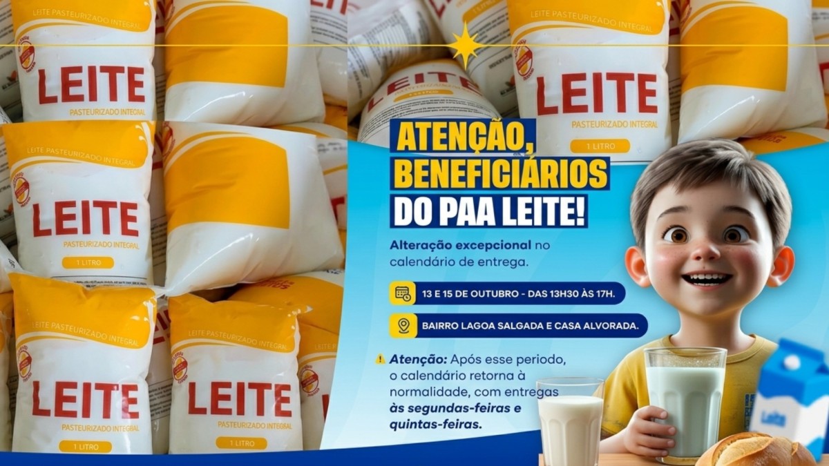COMUNICADO OFICIAL - PAA LEITE