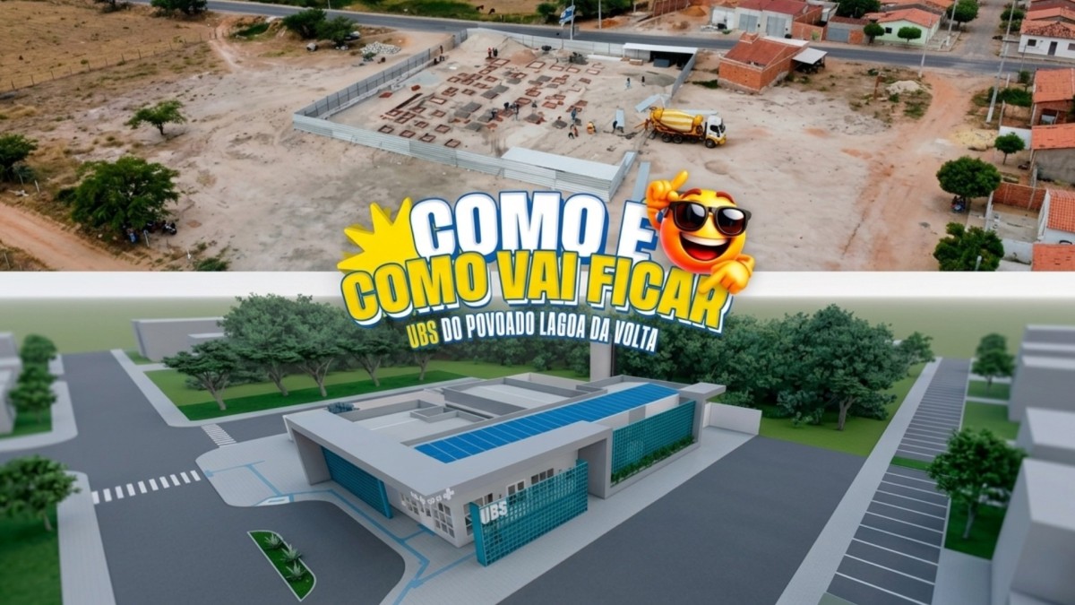 Construção da UBS do Povoado Lagoa da Volta a todo vapor!
