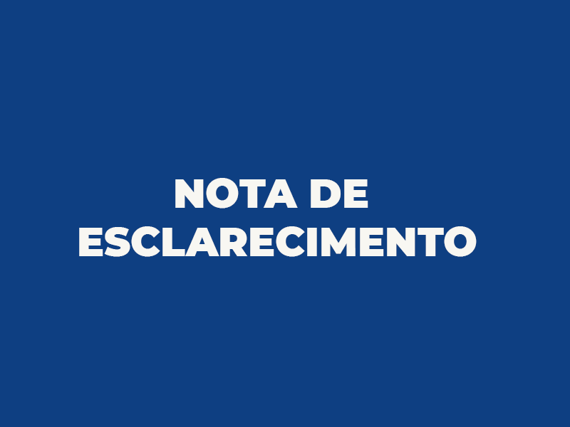 Nota de esclarecimento - Estado de saúde da prefeita Jeane da Farmácia