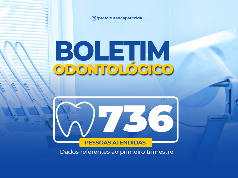 Aparecida contabiliza 736 atendimentos odontológicos no primeiro trimestre