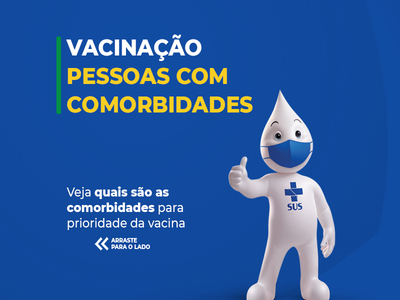 Vacina Covid 19 prioridades - pessoas com idade entre 18 e 59 com comorbidades
