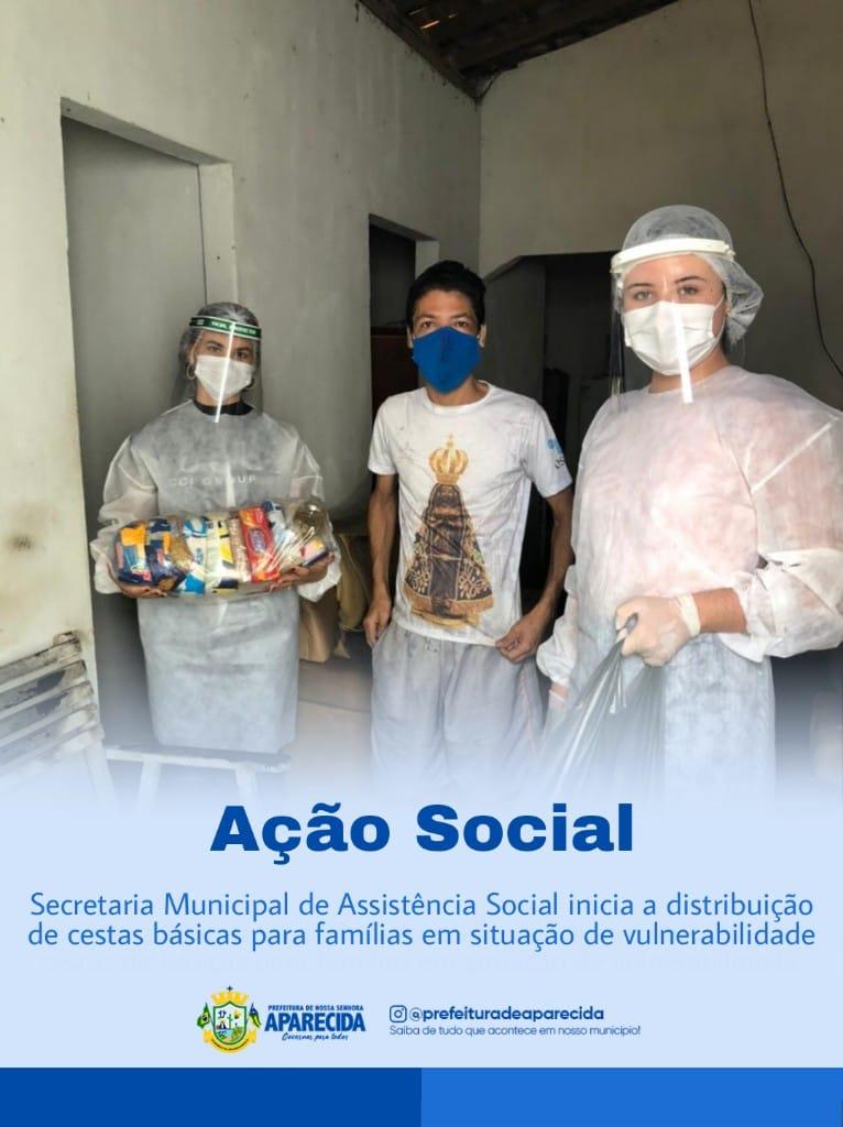 DISTRIBUIÇÃO DE CESTAS BÁSICAS PELA SECRETARIA DE ASSISTÊNCIA SOCIAL