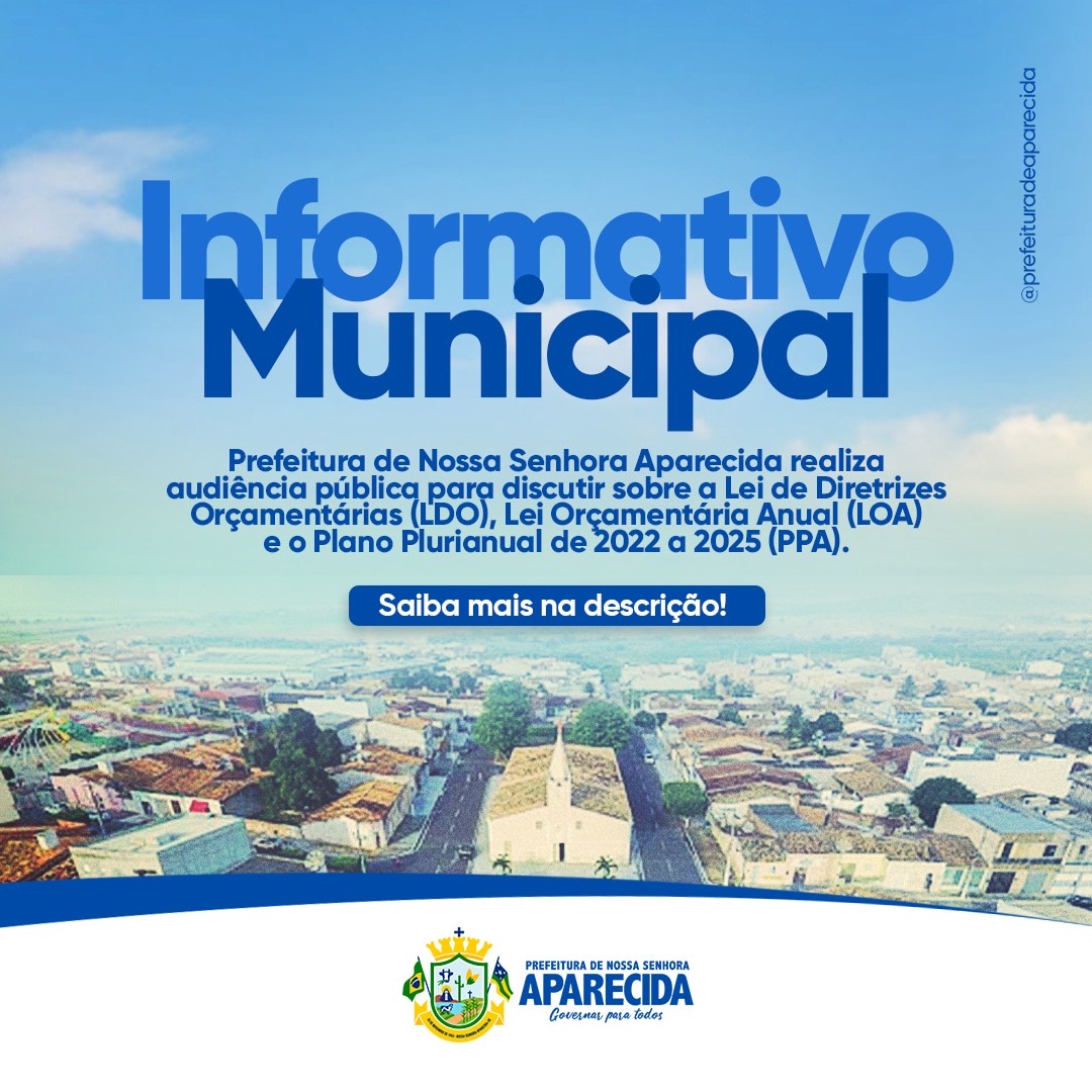 AUDIÊNCIA PUBLICA, PLANO PLURIANUAL 2022 A 2025