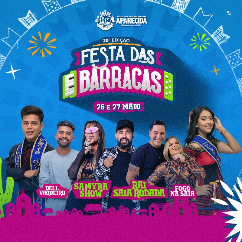 Programação da 20ª edição da festa das barracas 2023