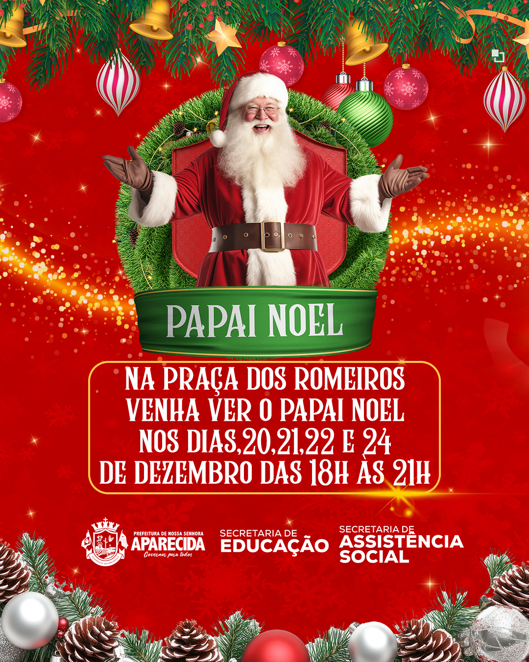 Papai Noel na Praça dos Romeiros