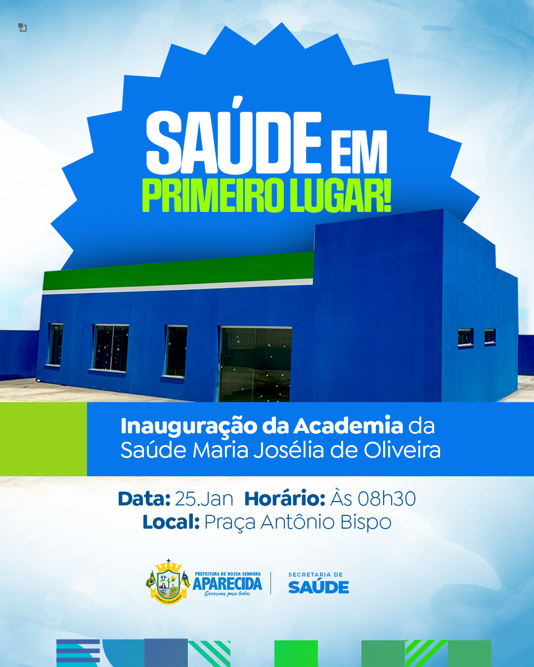 Prefeitura inaugura sua primeira Academia da Saúde: Academia da Saúde Maria Joselia de Oliveira