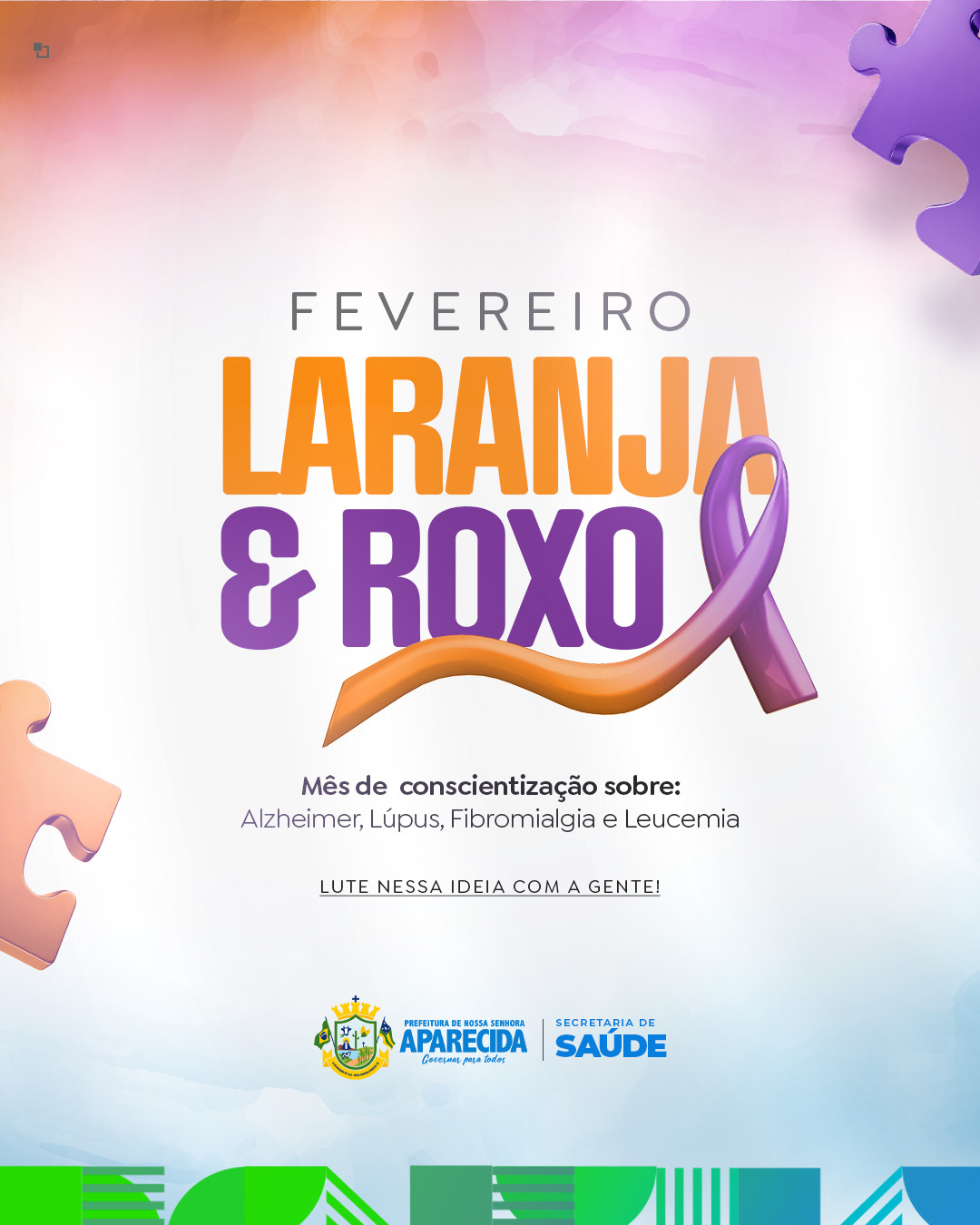 Fevereiro Laranja e Roxo: mês de duas campanhas importantes para a saúde