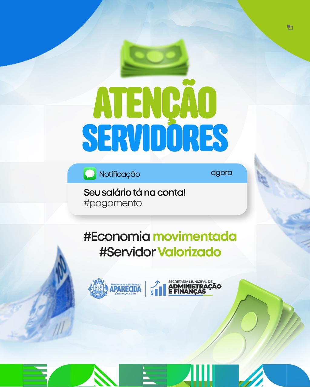 Salário de Março, tá na conta!