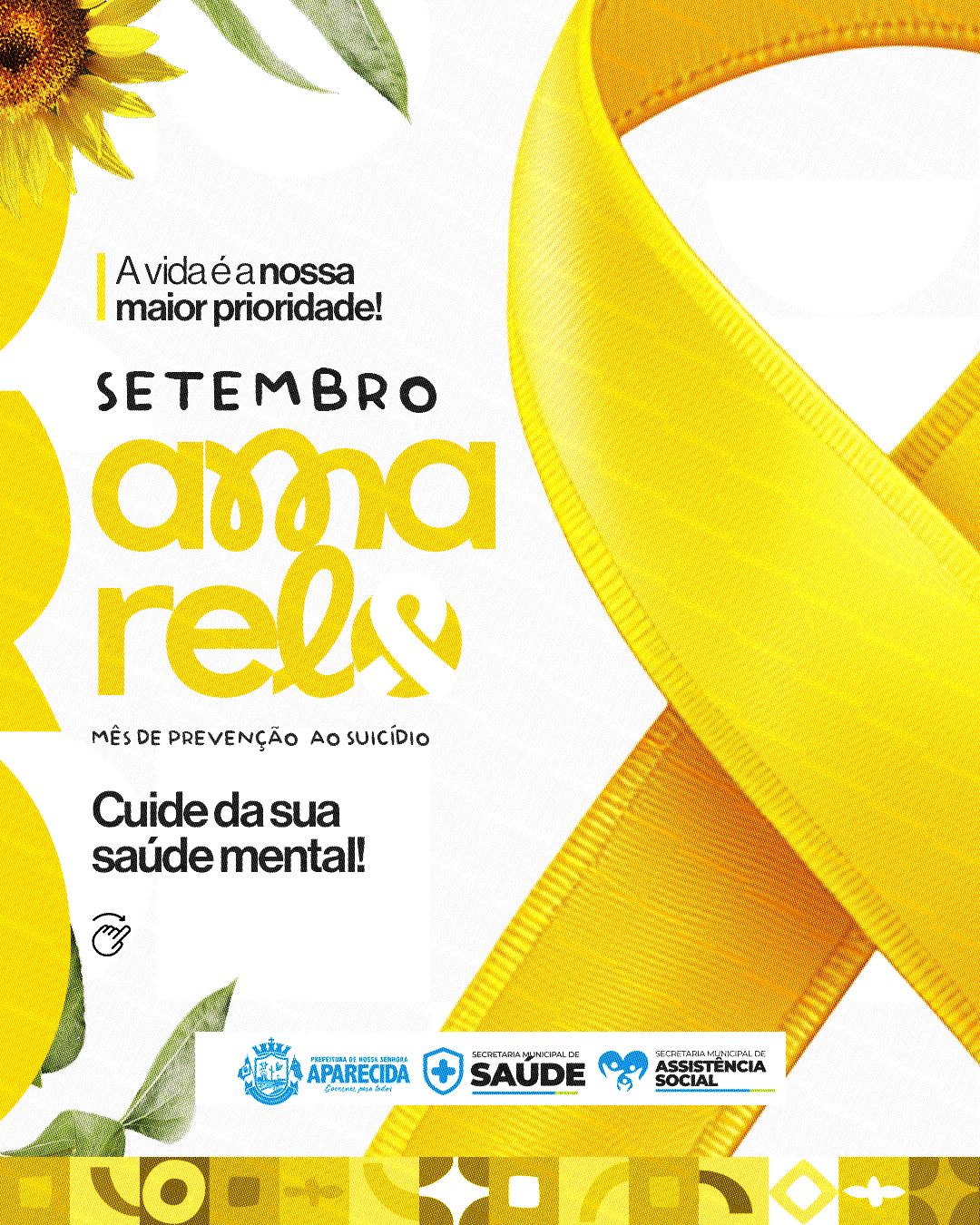 Setembro Amarelo: Valorização da via e prevenção ao suicídio