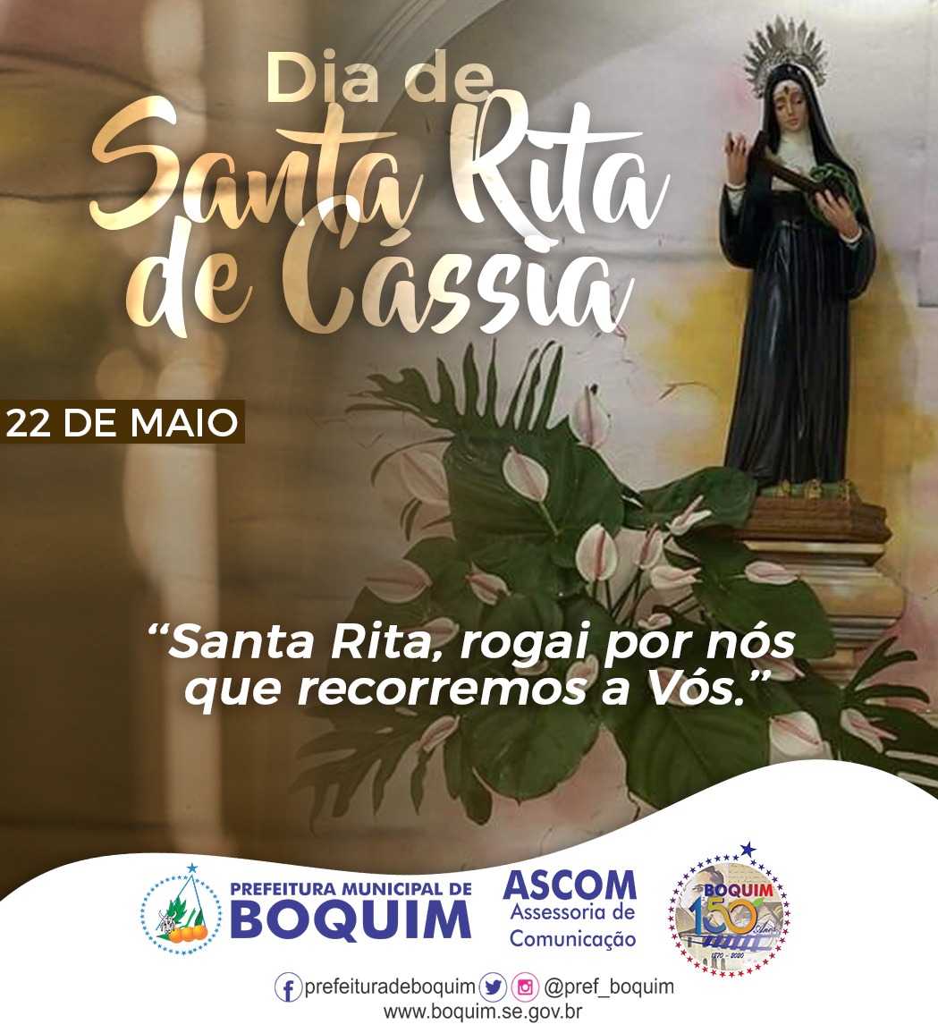 Nesta sexta-feira dia 22 de maio é comemorado o Dia de Santa Rita de Cássia a Santa das causas impossíveis