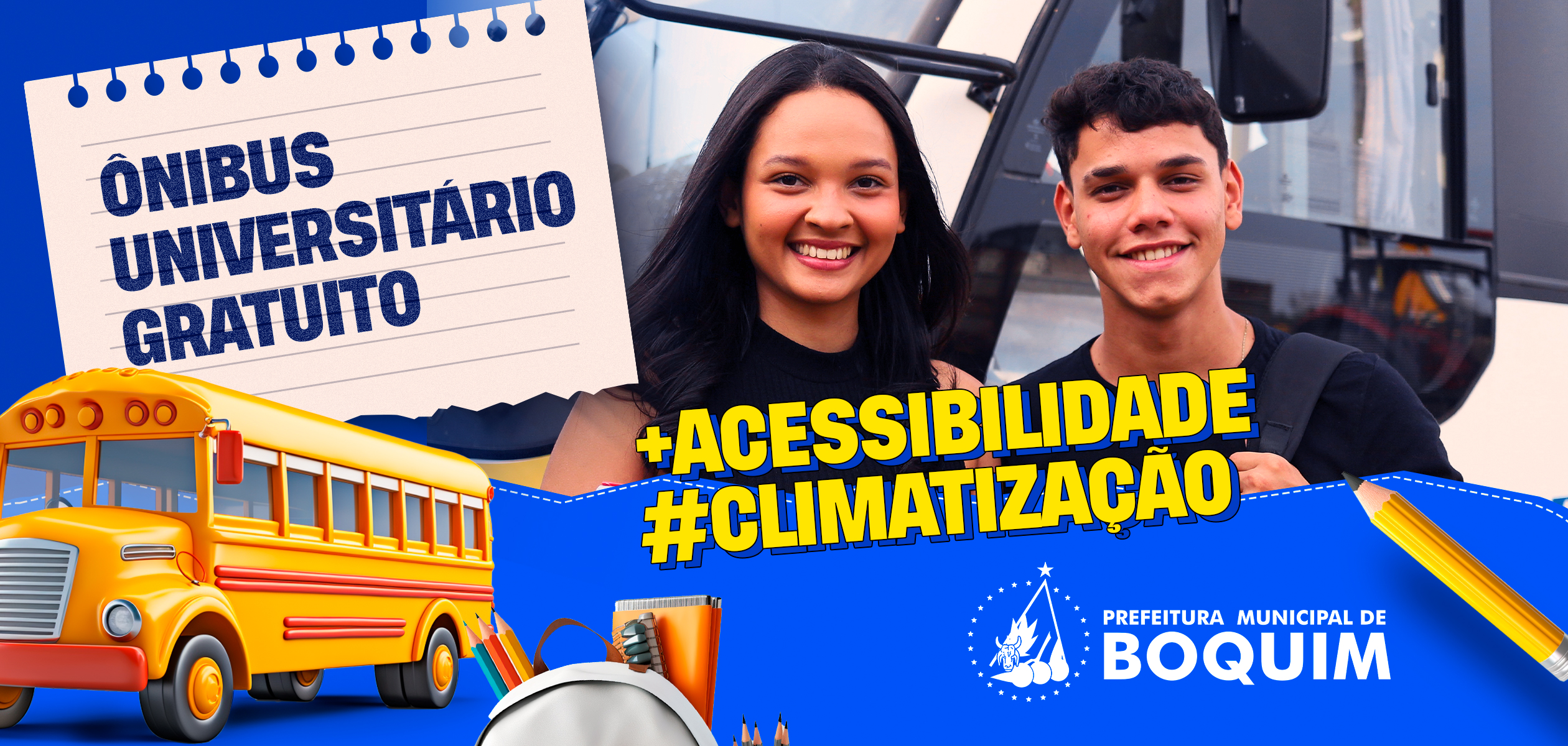 Chegou a Hora: Universitários devem emitir carteirinha para o Ônibus Universitário Gratuito