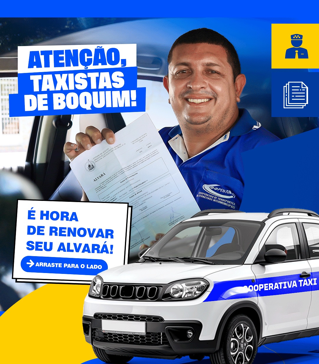 ATENÇÃO, TAXISTAS DE BOQUIM!