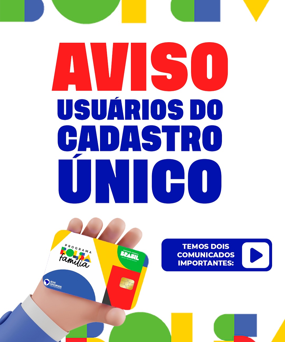 Atenção, usuários do Cadastro Único!