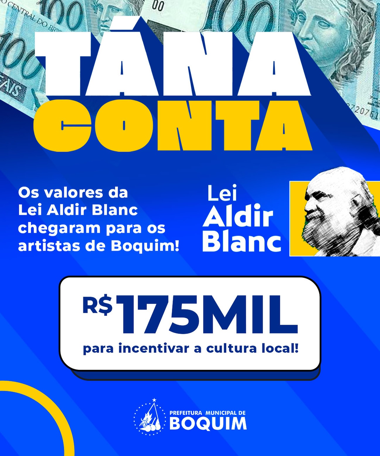 Lei Aldir Blanc: Incentivo à Cultura e Valorização dos Artistas Boquinenses