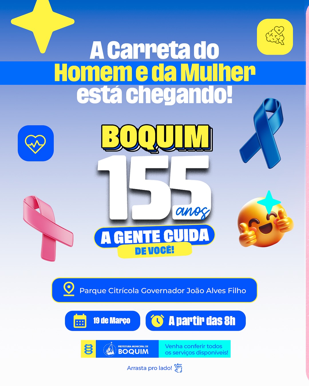 Boquim Celebra 155 Anos com Atendimentos Gratuitos na Carreta Itinerante de Saúde