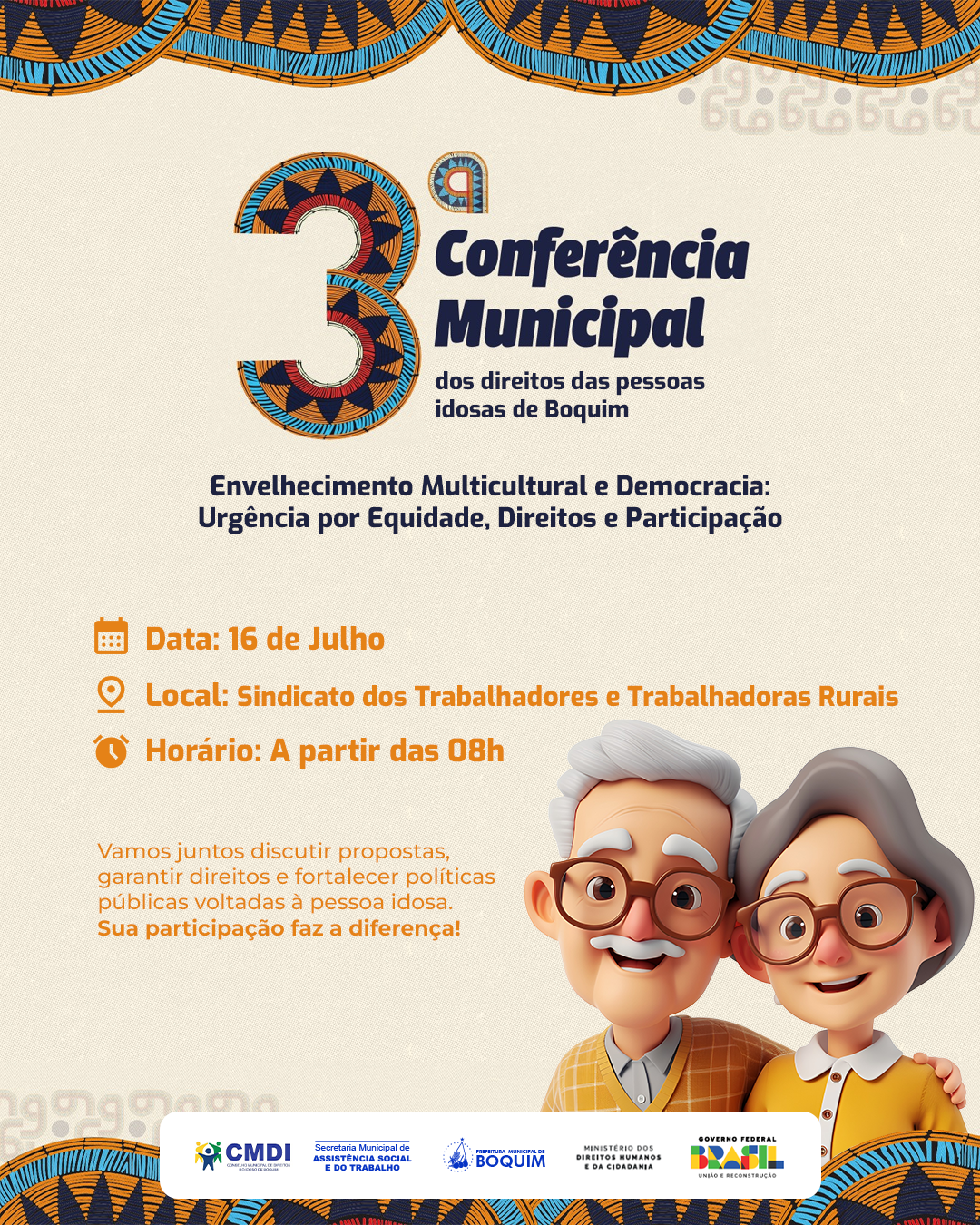 Boquim realiza a 3ª Conferência Municipal dos Direitos das Pessoas Idosas