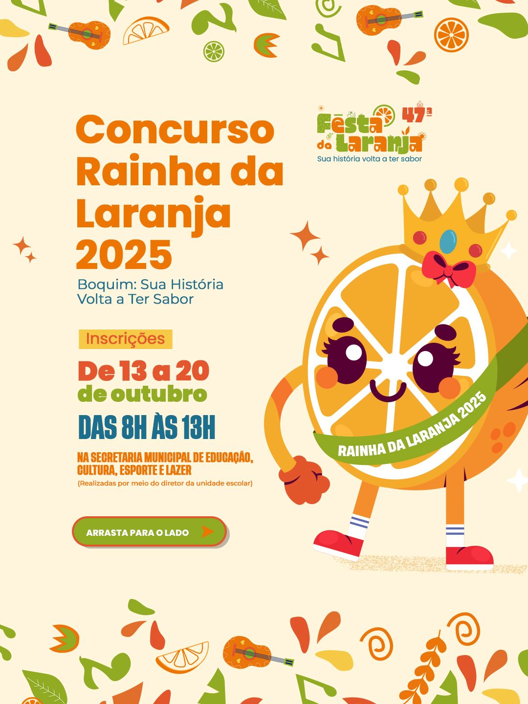 Concurso Rainha da Festa da Laranja 2025