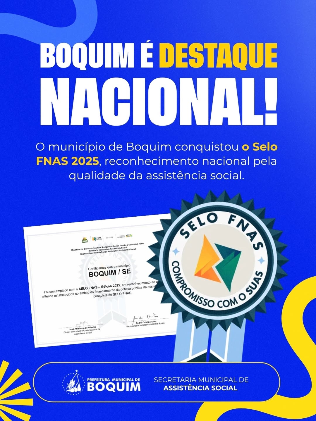 Boquim é destaque nacional na Assistência Social