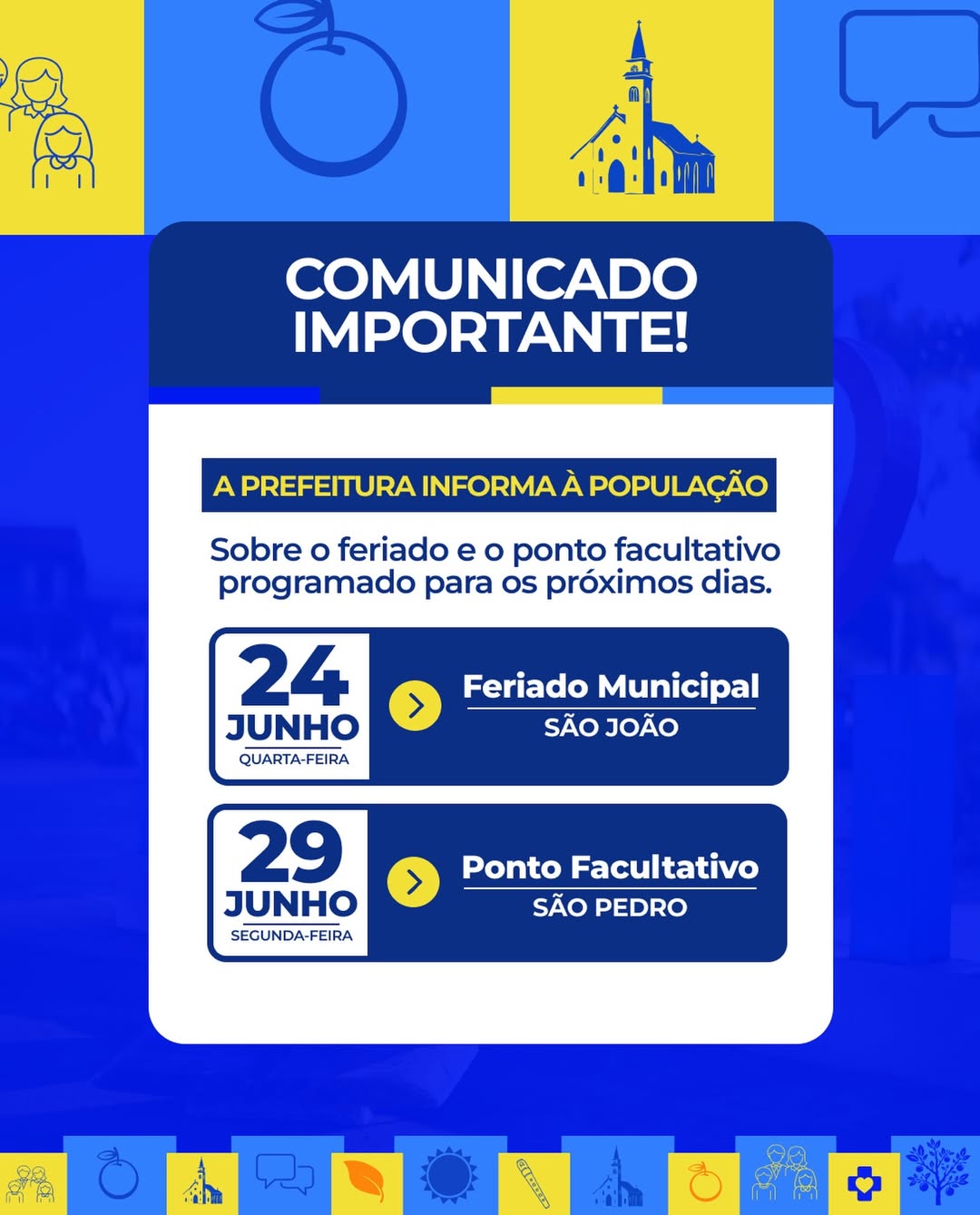 COMUNICADO IMPORTANTE