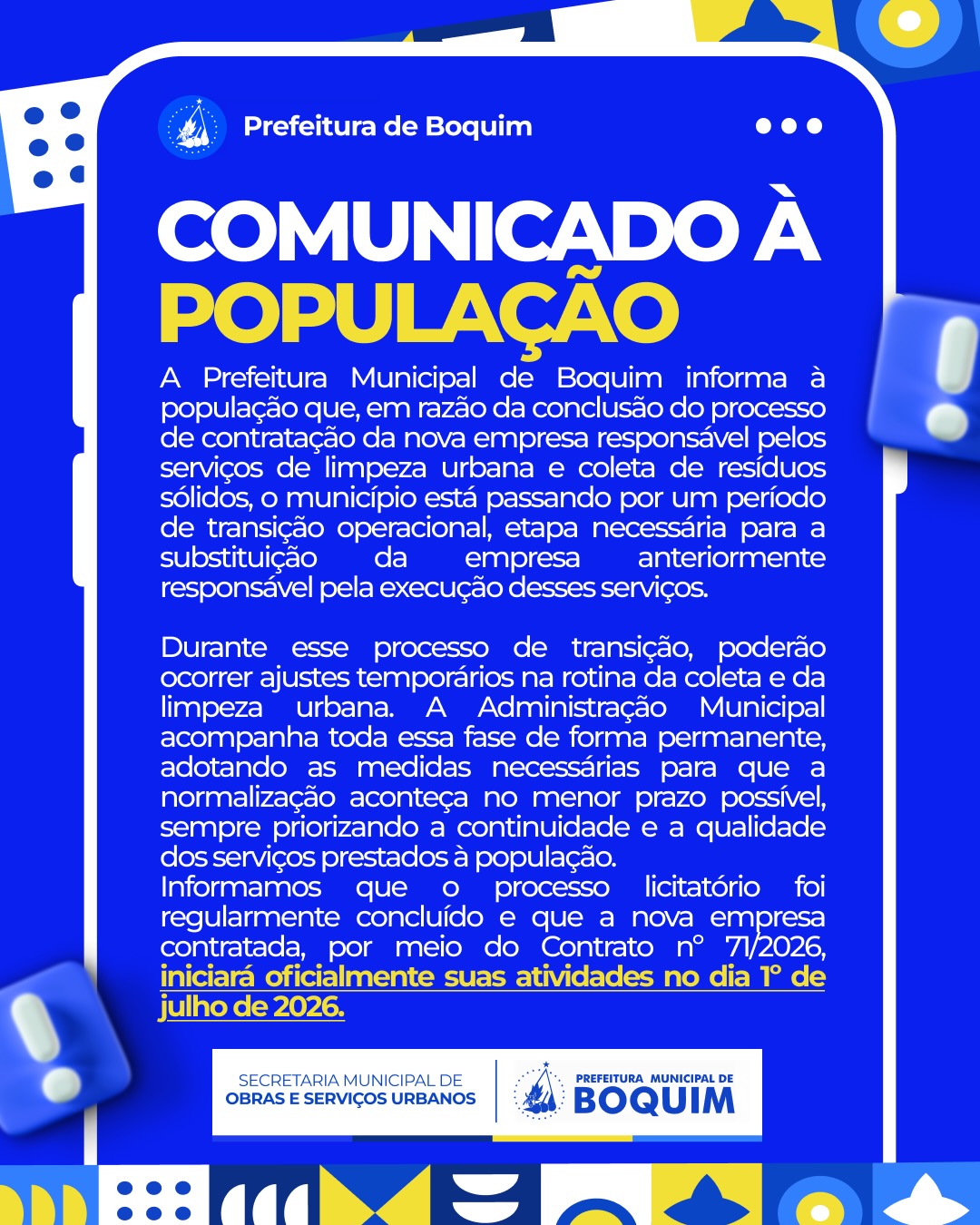 COMUNICADO