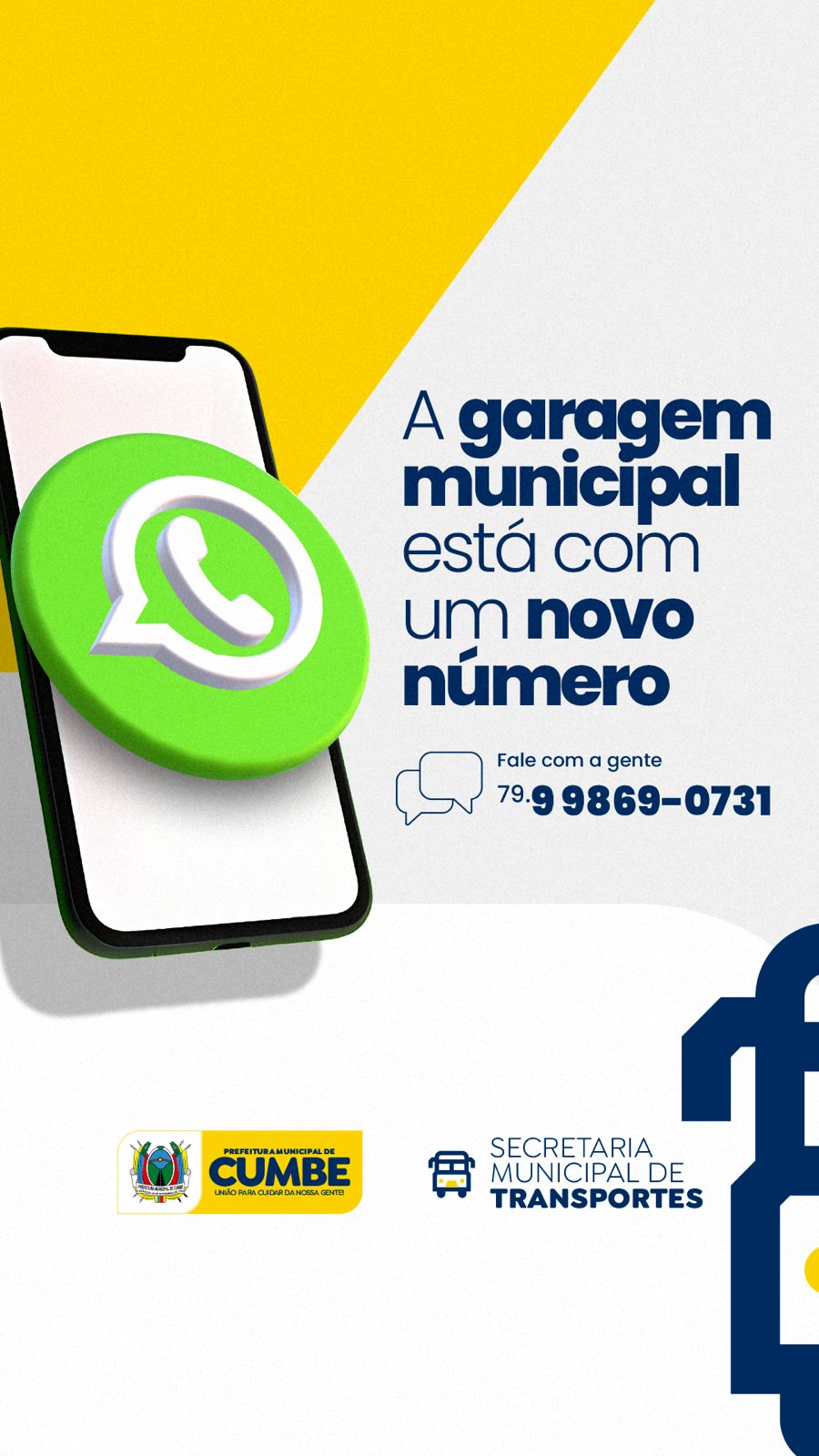 Novo Número da Garagem Municipal