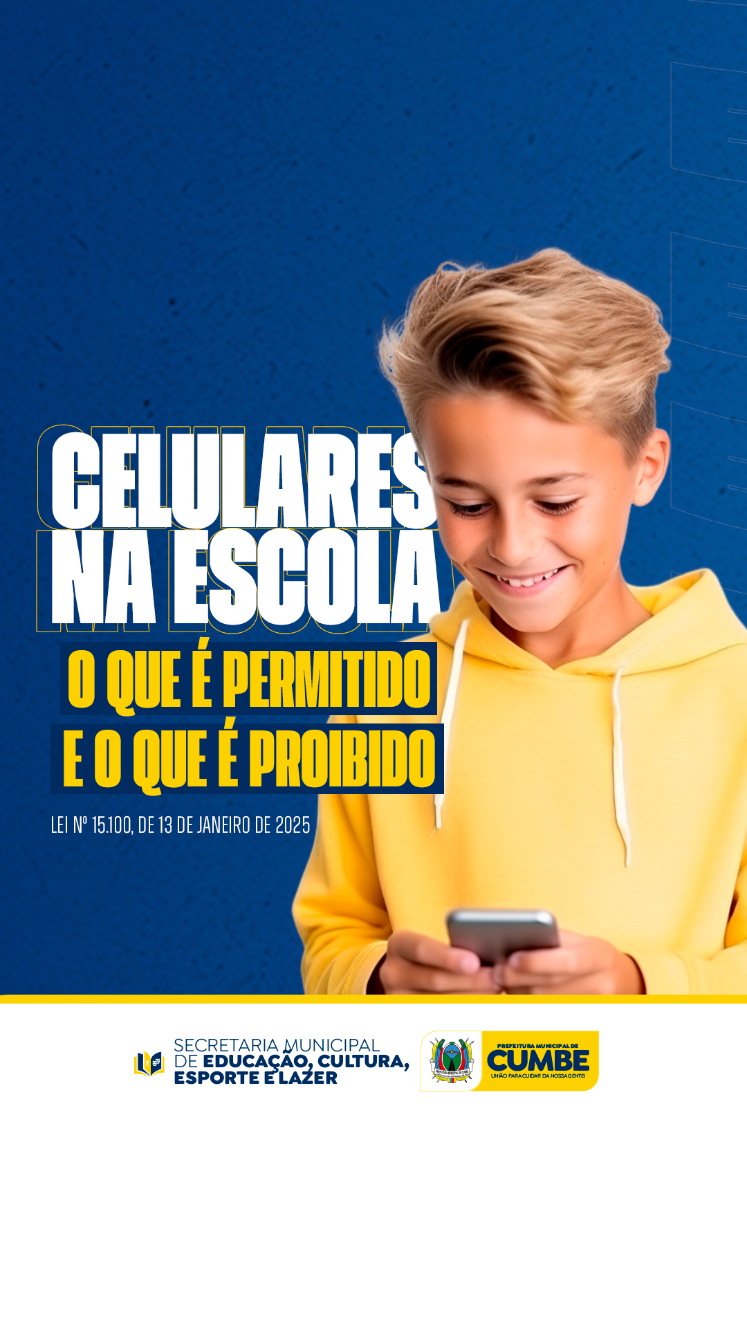 Nova lei proíbe o uso de celulares nas escolas públicas e privadas!