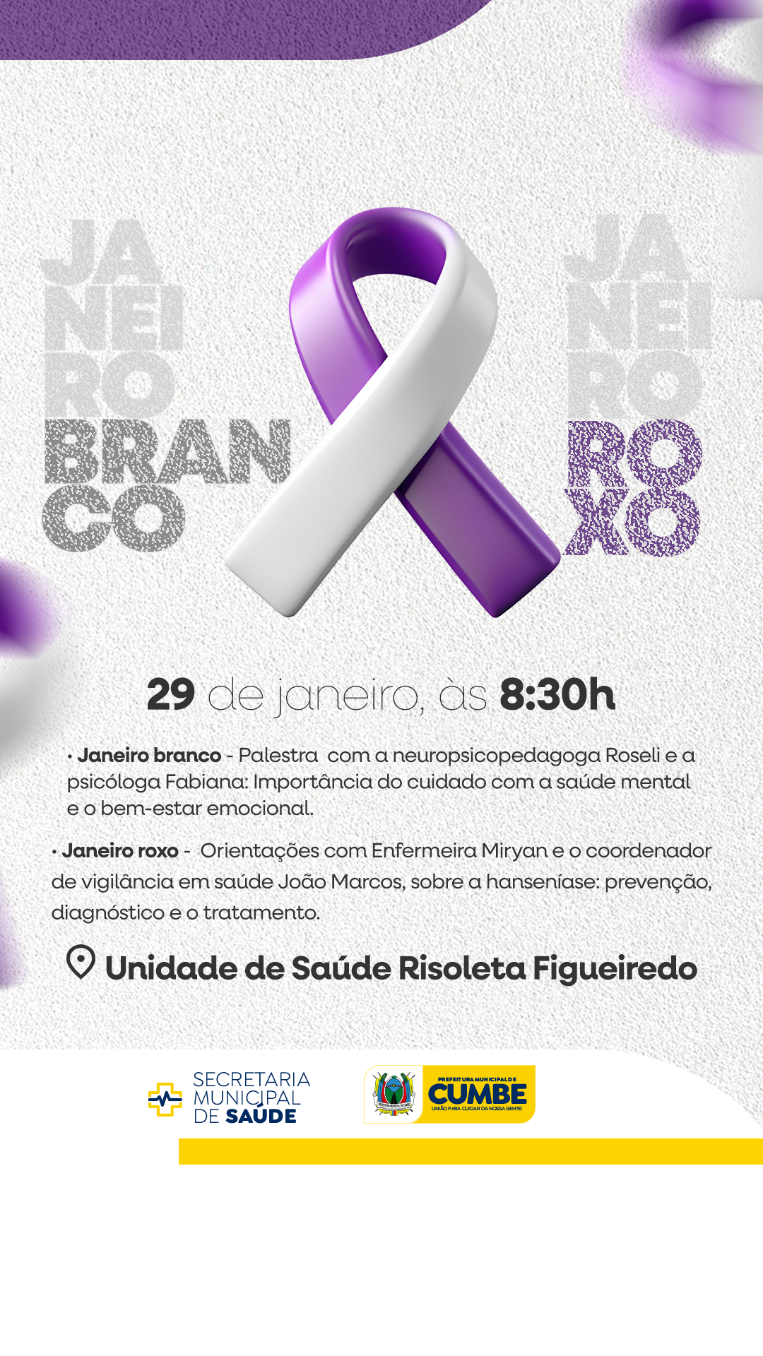 Janeiro Roxo e Branco