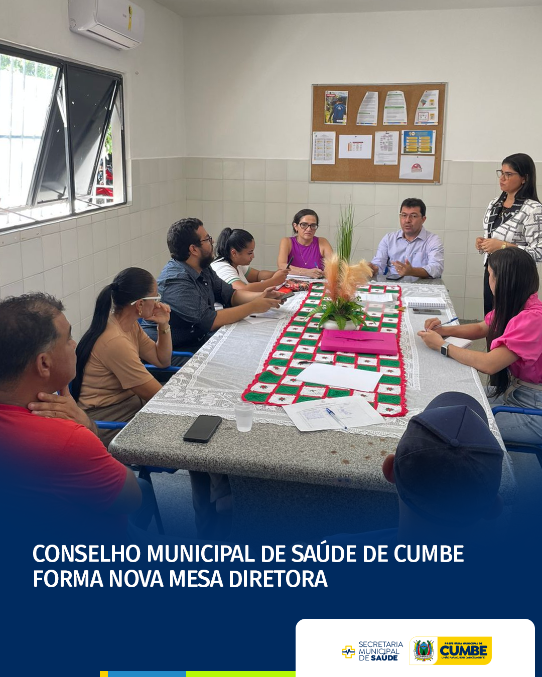 Conselho Municipal de Saúde de Cumbe forma nova mesa diretora