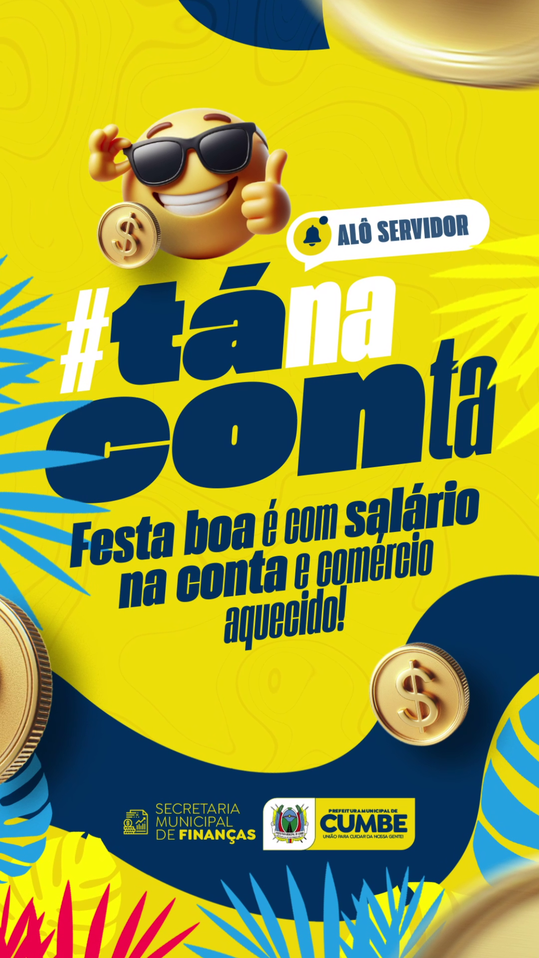 Sálario tá na conta!