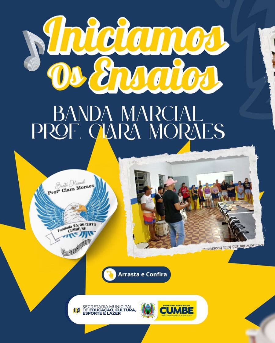 INICIO DA BANDA MARCIAL PROF. CLARA MORAES