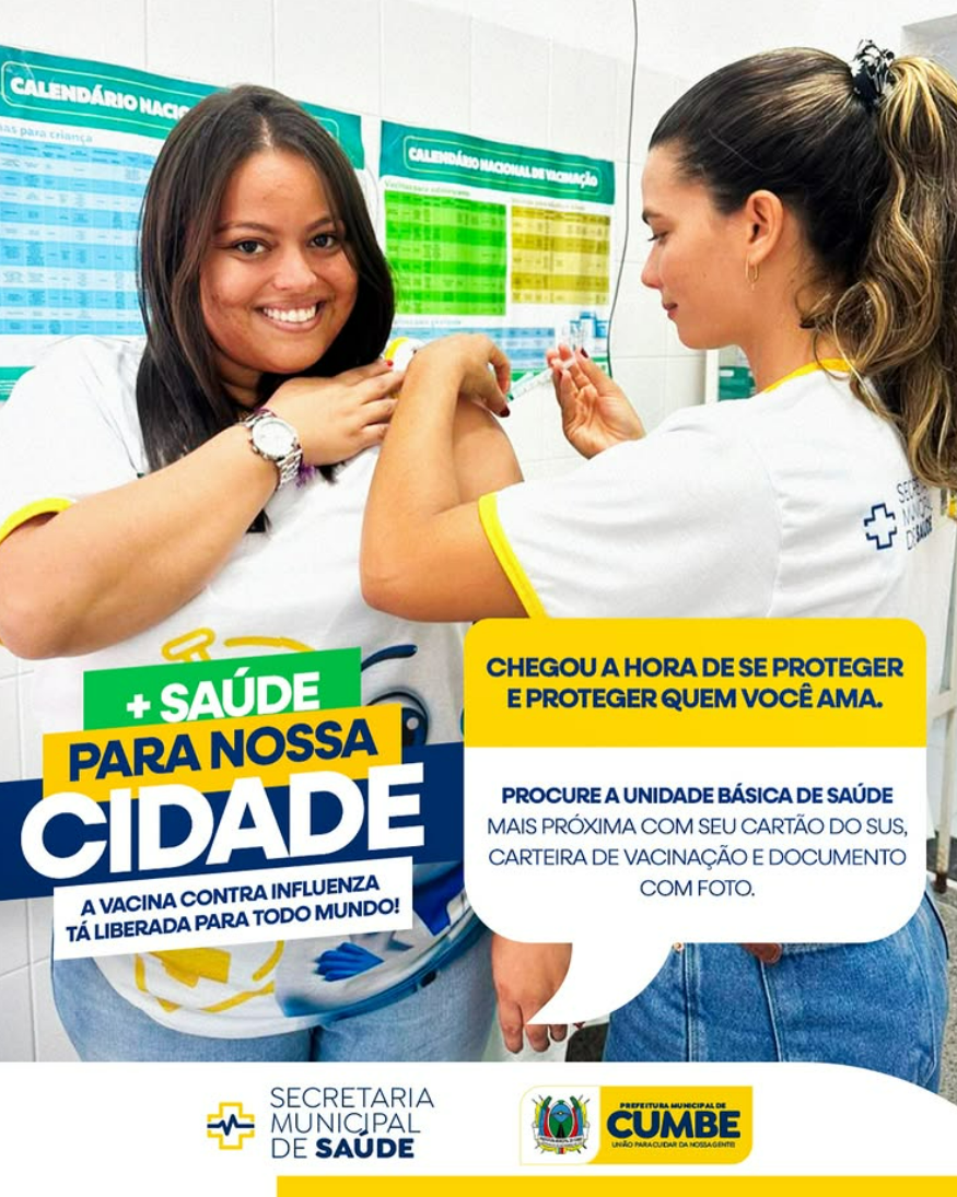 Vacina contra Influenza disponivel para todos!