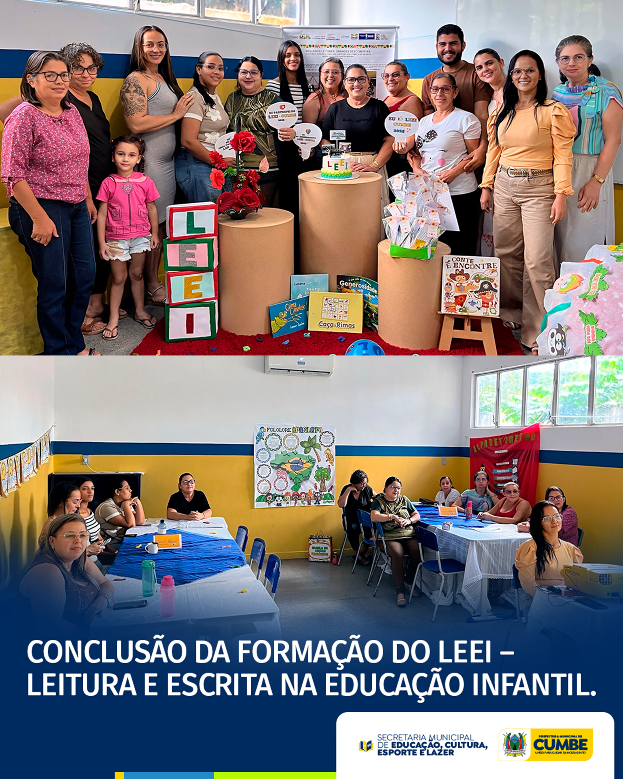 CONCLUSÃO DA FORMAÇÃO DO LEEI - LEITURA E ESCRITA NA EDUCAÇÃO INFANTIL