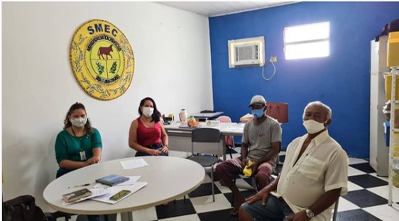 Equipe Técnica do CONBASF se reuni com Catadores de Materiais Recicláveis de Malhada dos Bois