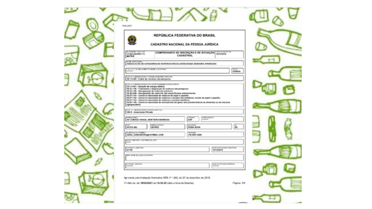 Mais uma Associação de Catadores é Criada através do CONBASF