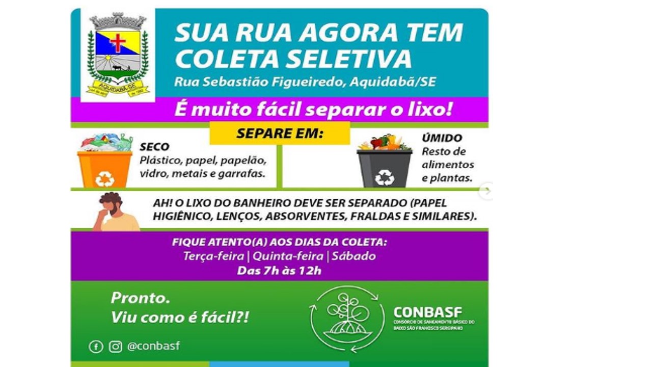 CONBASF dá início a projeto piloto de coleta seletiva em Aquidabã