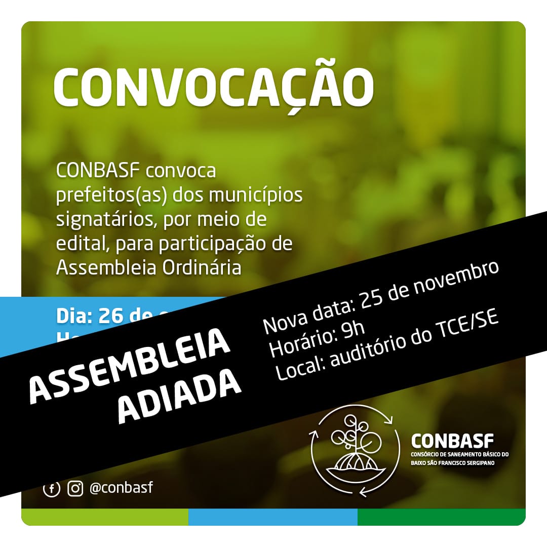 ADIAMENTO DA ASSEMBLEIA GERAL 2021