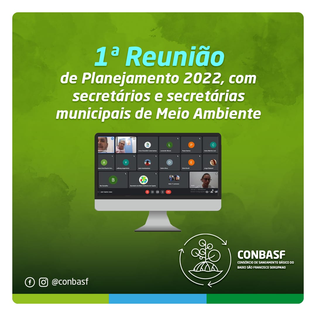 CONBASF realiza 1ª reunião de planejamento 2022 com participação de secretários municipais de Meio Ambiente