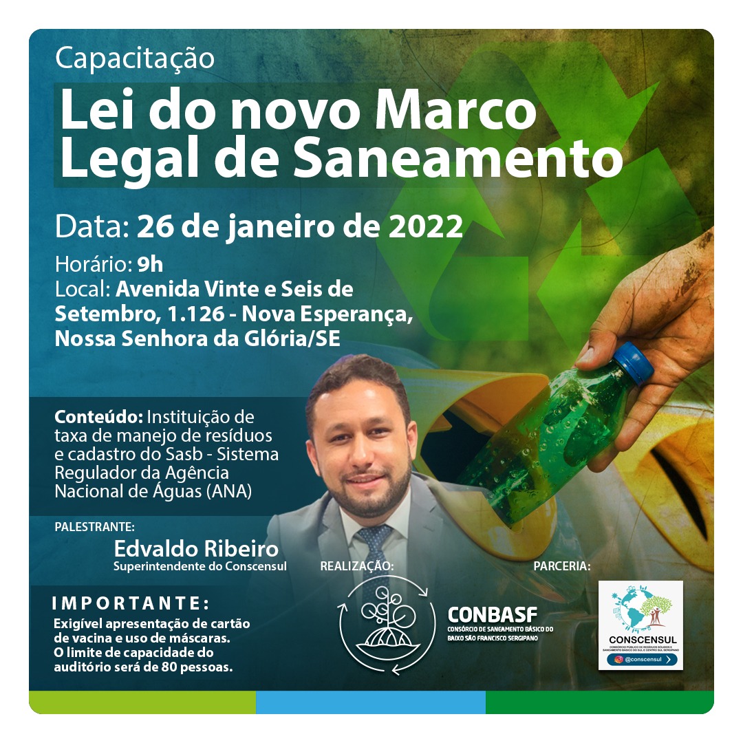 Capacitação sobre a Lei do Novo Marco Legal de Saneamento