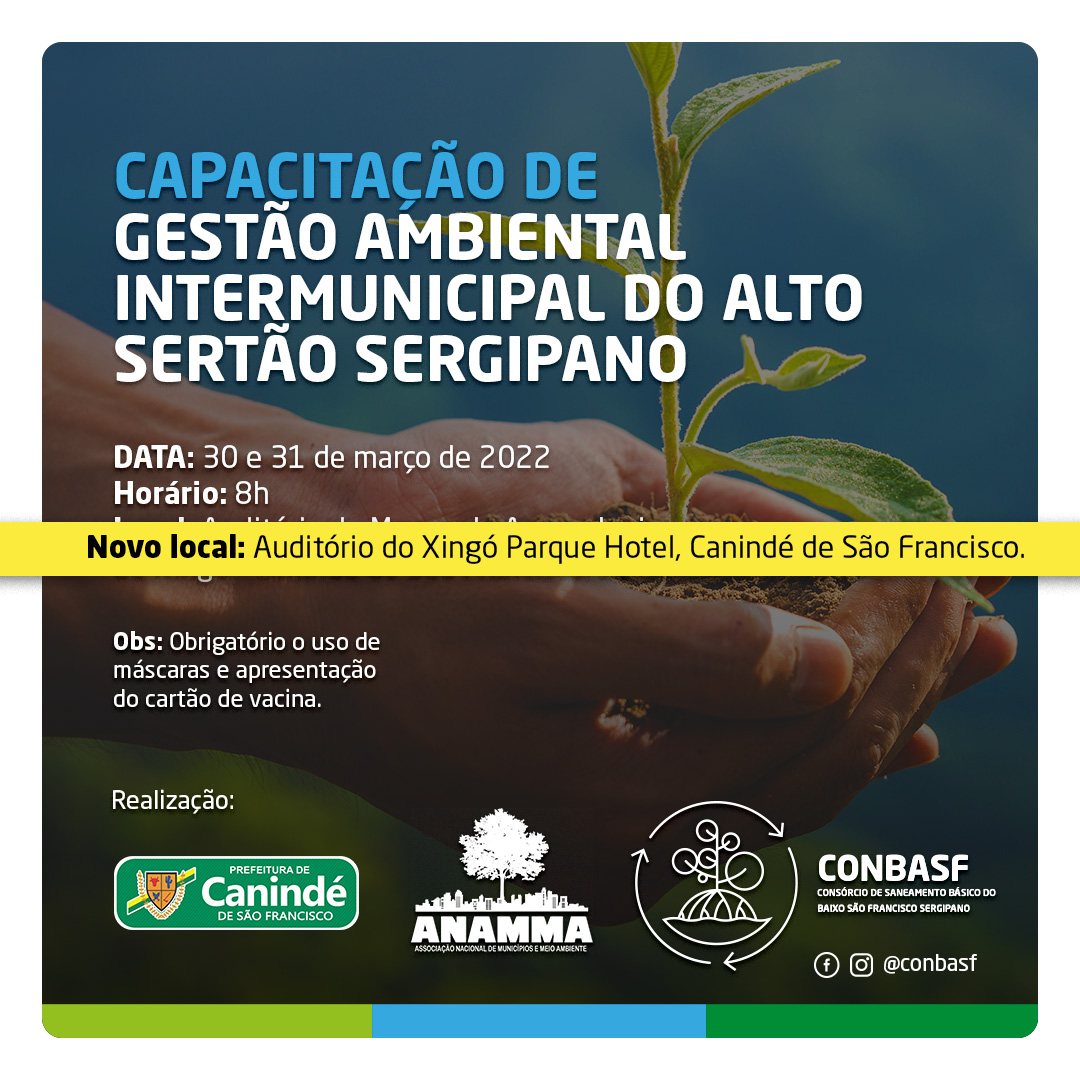 CONBASF transfere local de evento da Capacitação de Gestão Ambiental