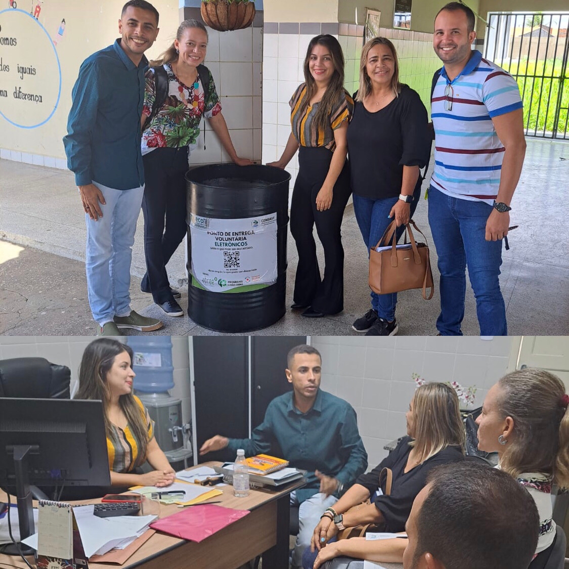 CONBASF realiza entrega de coletor para PEV em Feira Nova
