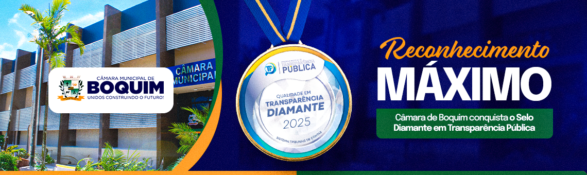 Cidade de Boquim é Selo Diamante em Transparência Públicaa