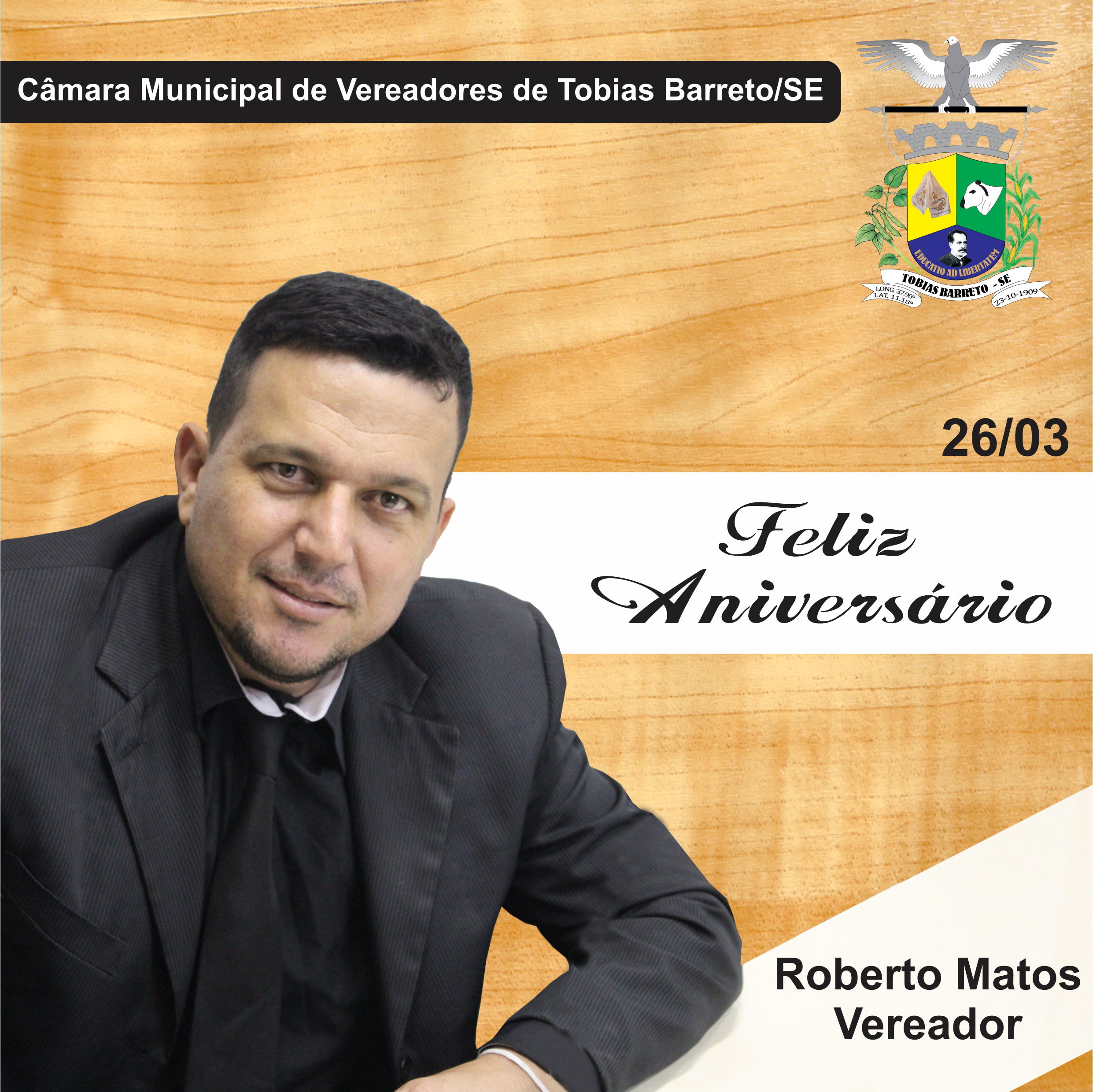 PARABÉNS VEREADOR ROBERTO MATOS