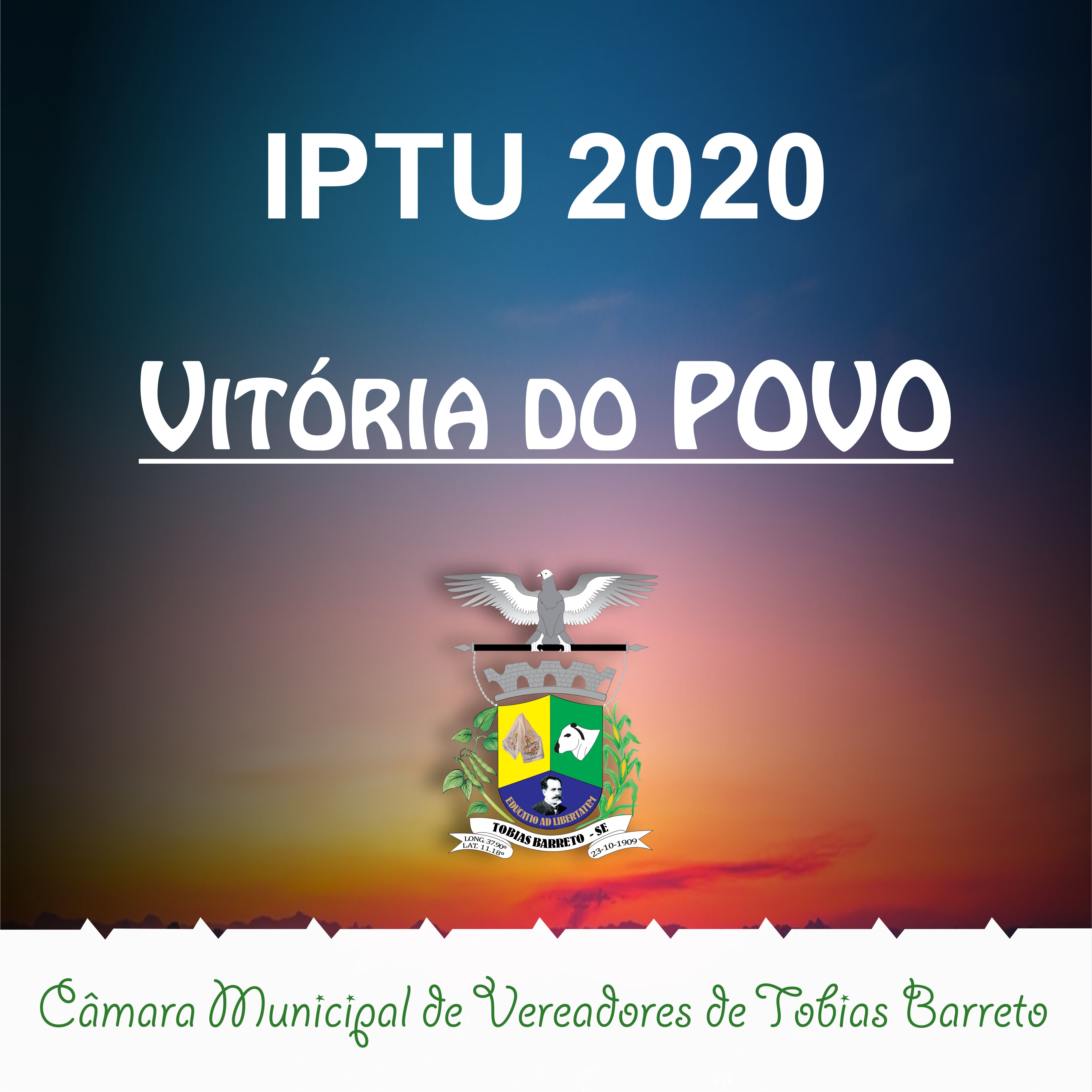 IPTU DE 2020 NÃO TERÁ AUMENTO E TOBIENSES PODERÃO SER RESSARCIDOS DOS ANOS DE 2018 E 2019