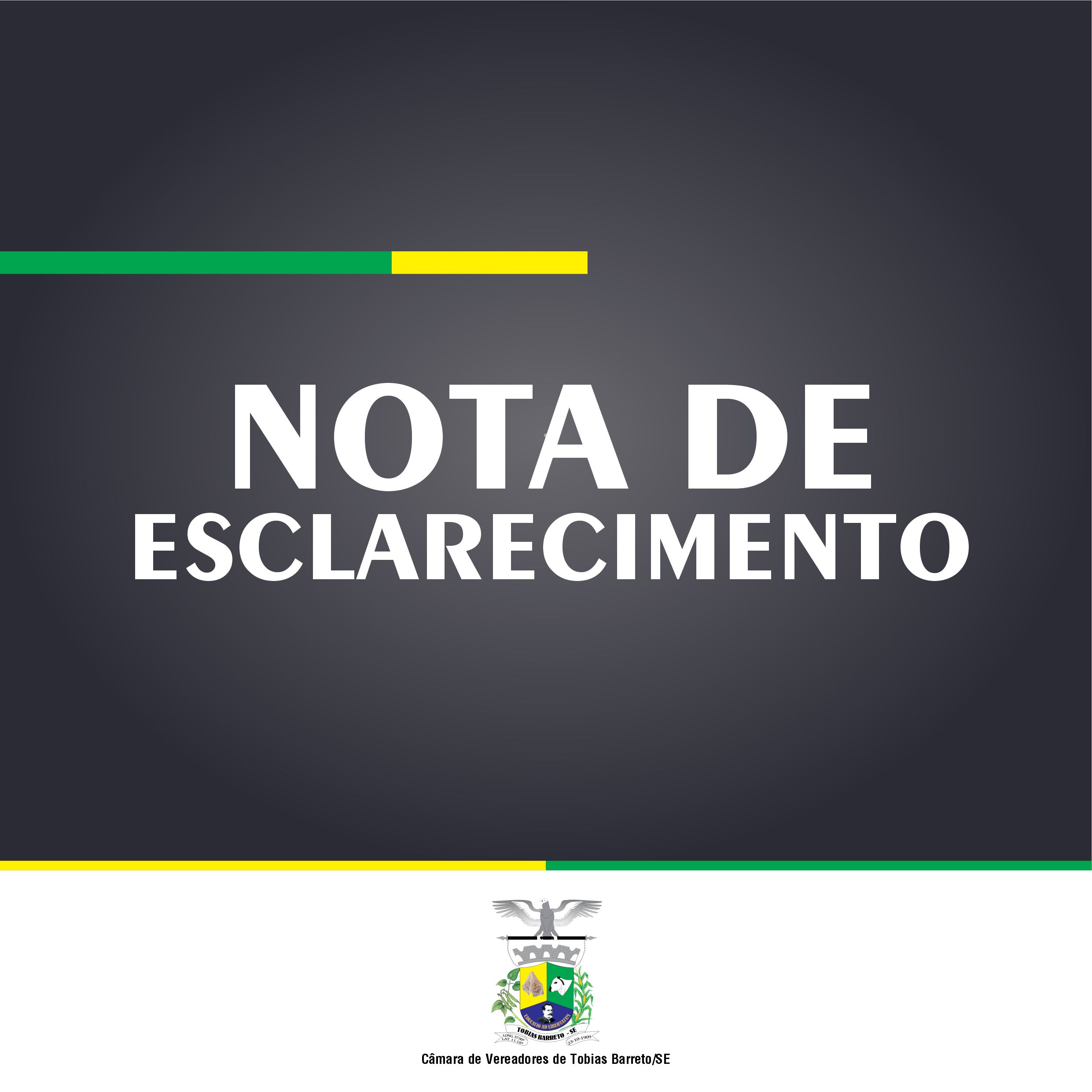 NOTA DE ESCLARECIMENTO
