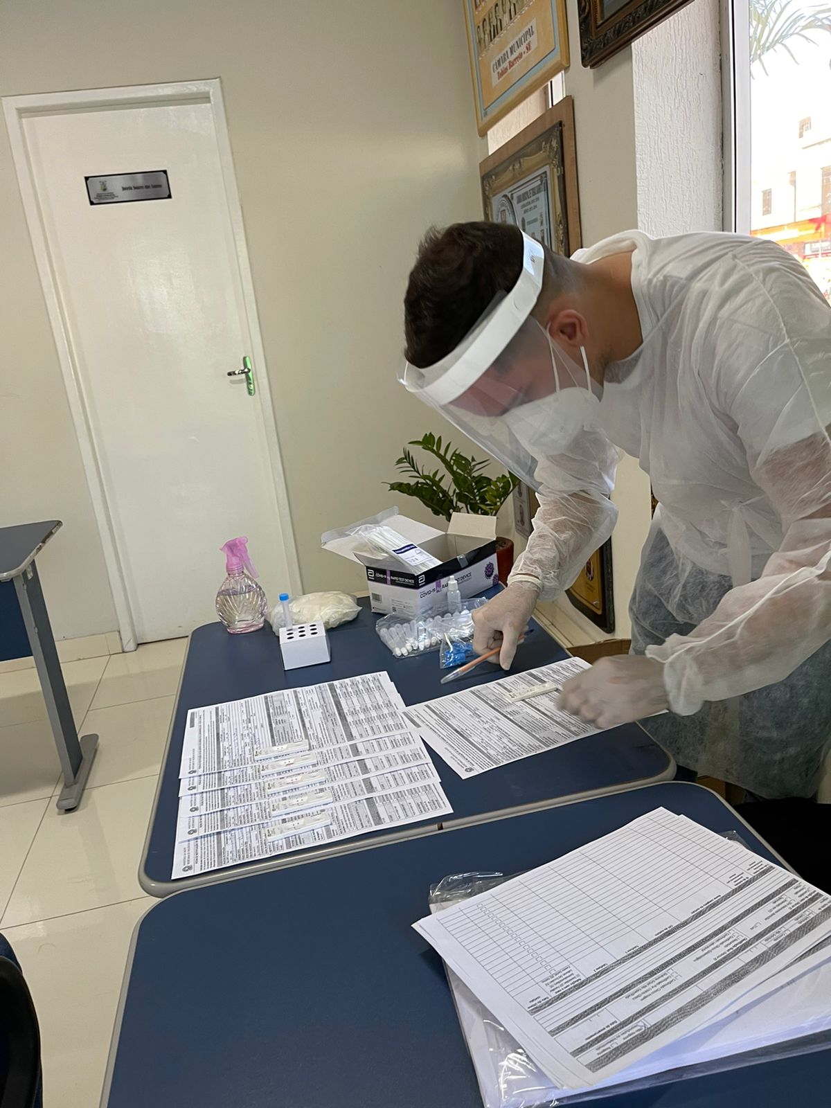 Câmara de Vereadores promove testagem de Covid-19