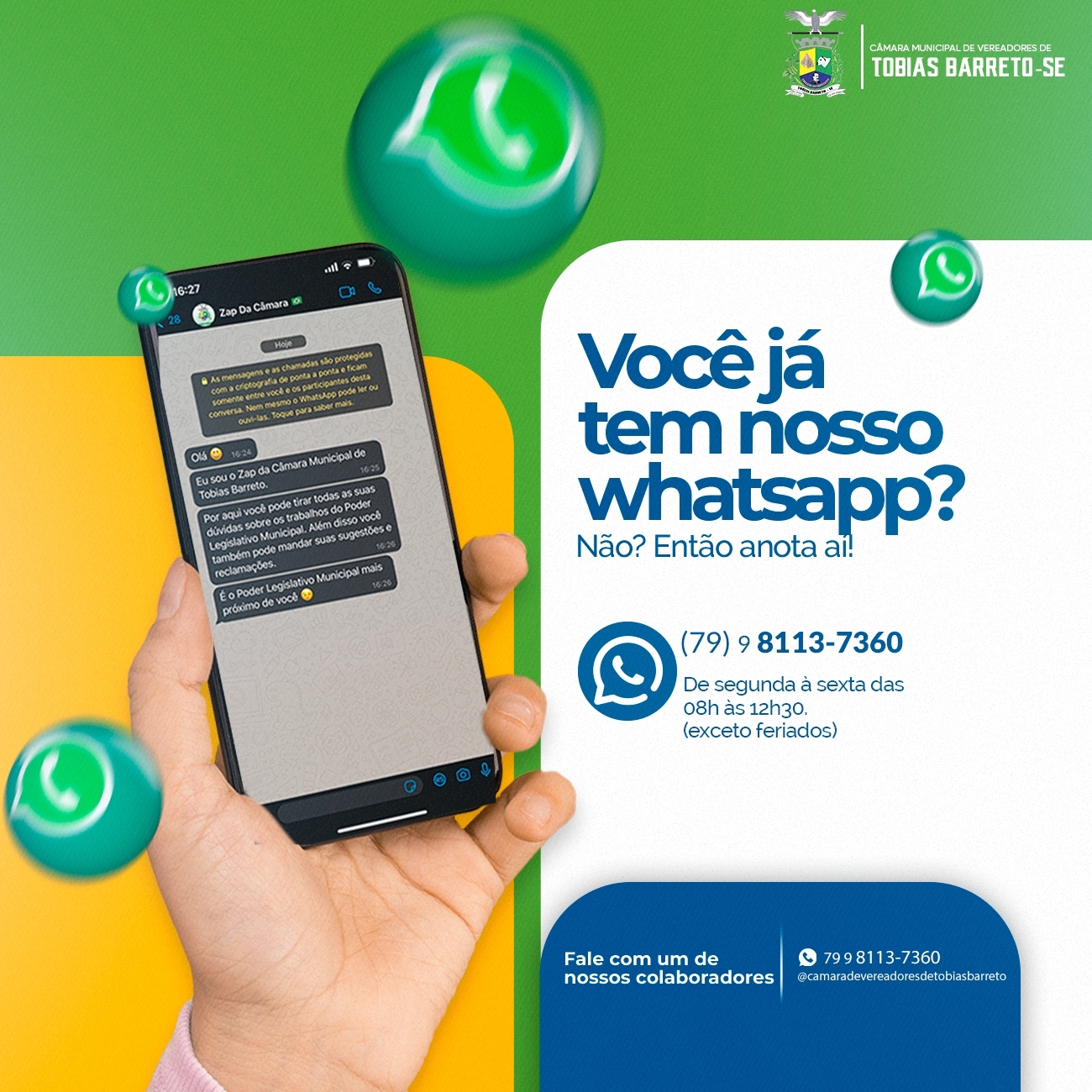 ZAP DA CÂMARA (79) 9 8113-7360