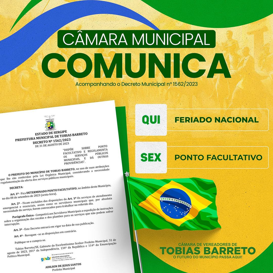 CÂMARA MUNICIPAL COMUNICA