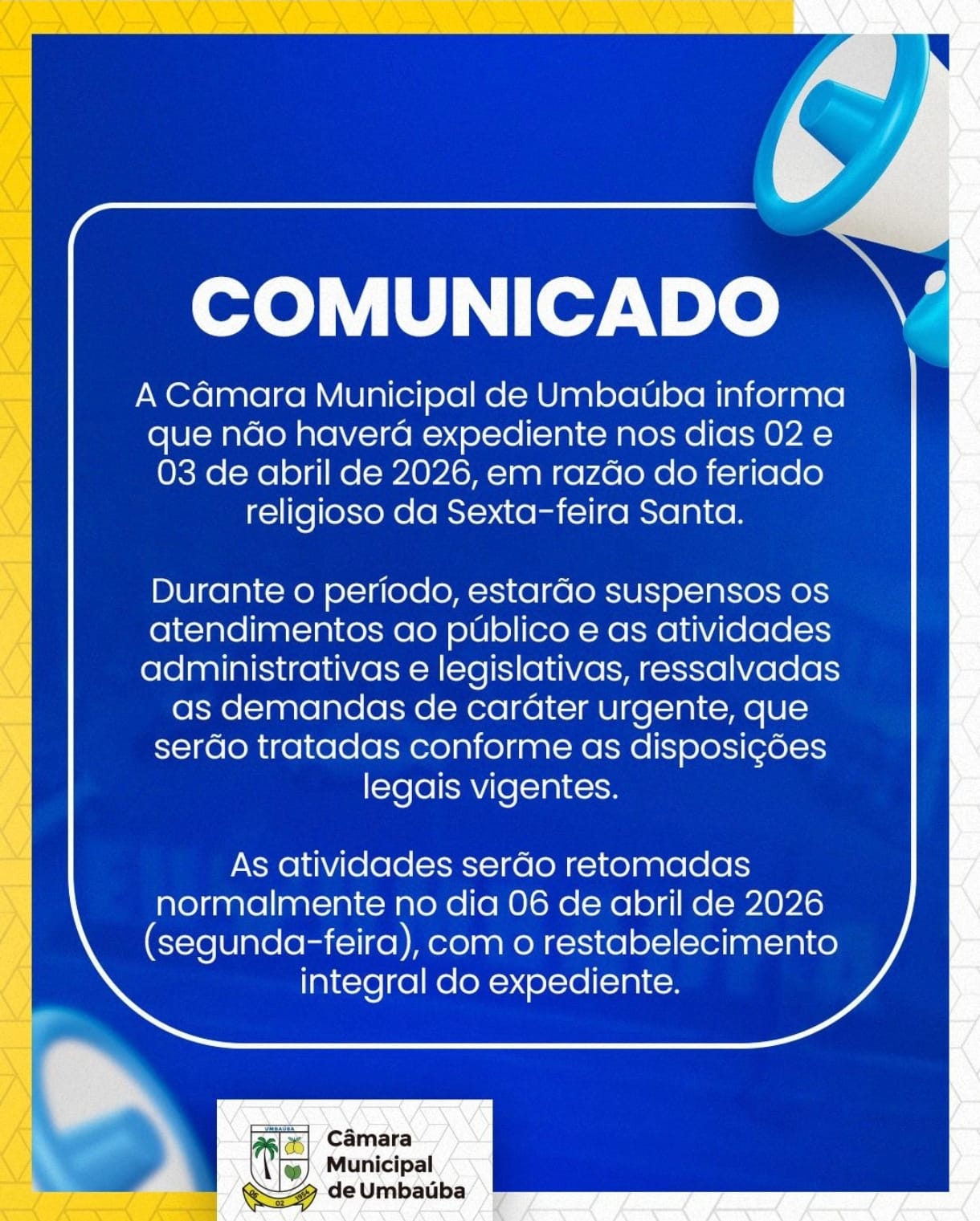 COMUNICADO