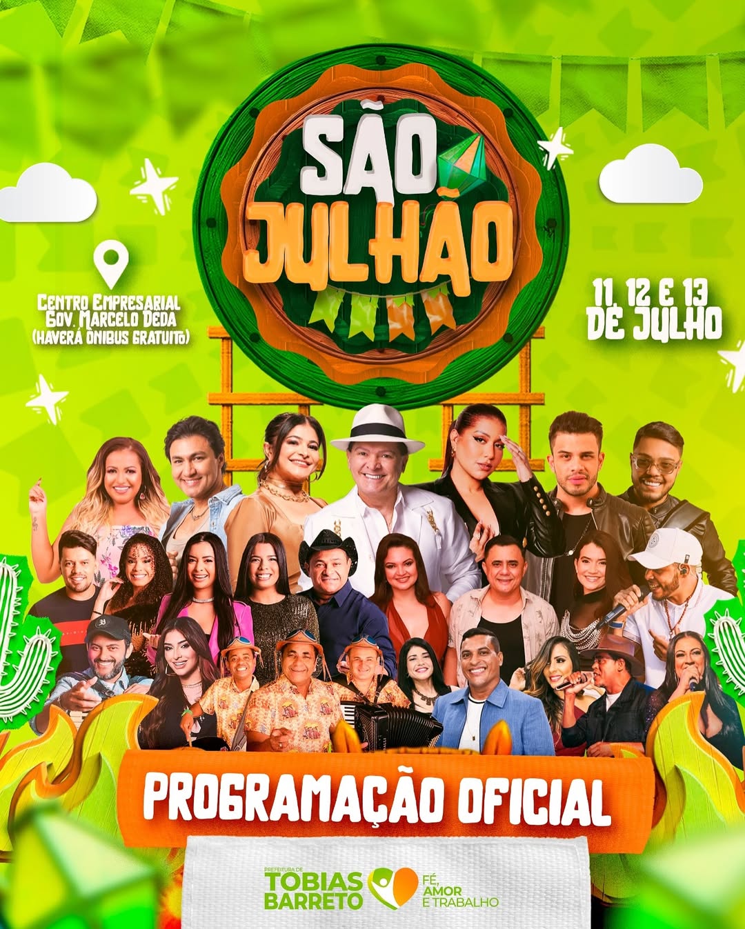 São Julhão 2025: Prefeitura de Tobias Barreto divulga programação oficial