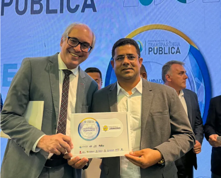 CÂMARA DE LARANJEIRAS CONQUISTA SELO DIAMANTE EM TRANSPARÊNCIA PÚBLICA